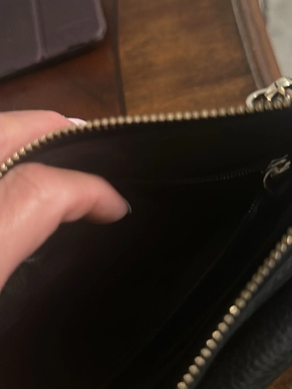 kate spade Black Pebbled Leather Crossbody Bag with Gold Logo